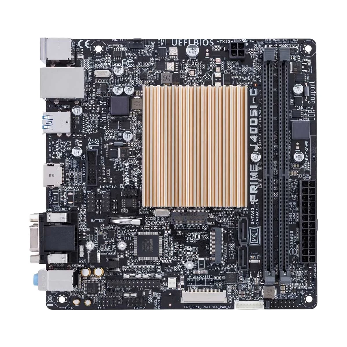 Asus PRIME J4005I-C DDR4 Mini ITX Motherboard with built in Intel Celeron Dual Core J4005 2.0-2.70GHz Processor