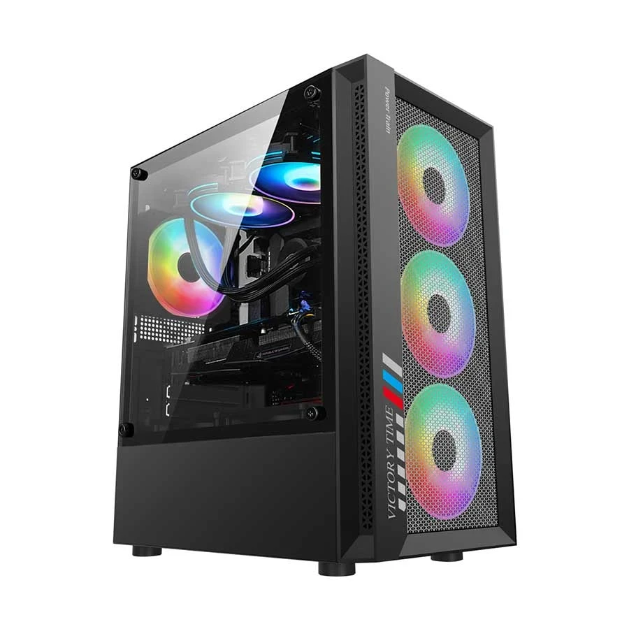 Power Train PT-701B Mid Tower Black Micro-ATX Desktop Casing