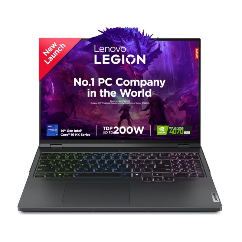 Lenovo Legion Pro 5 Core i9 14900HX 32GB RAM 1TB SSD RTX 4070 8GB 16 Inch FHD Gaming Laptop Model 16IRX9