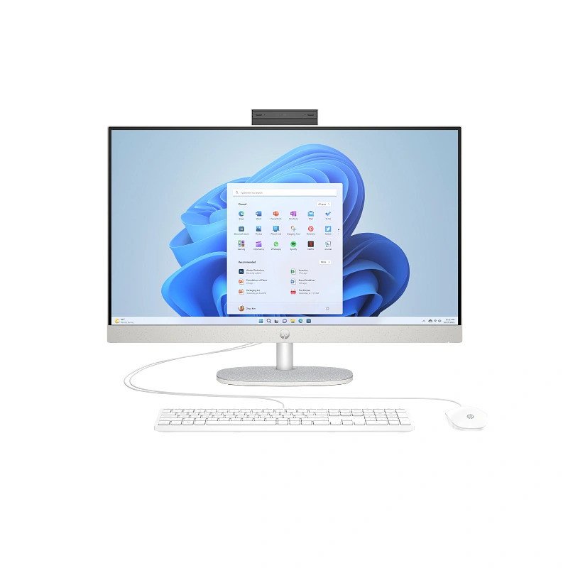 HP AIO 27 Intel Core i7 1355U 16GB RAM 512GB SSD 27 Inch FHD Shell White All in One PC Model CR0034NY 8G4J2EA