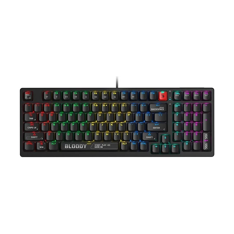 A4tech Bloody S98 RGB Wired Hot Swap (Red Switch) Bloody Black Mechanical Gaming Keyboard